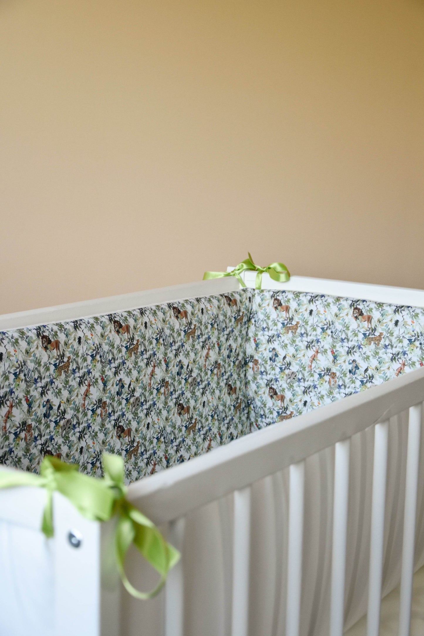 Safari baby crib bumper pad - Minidreams Decor