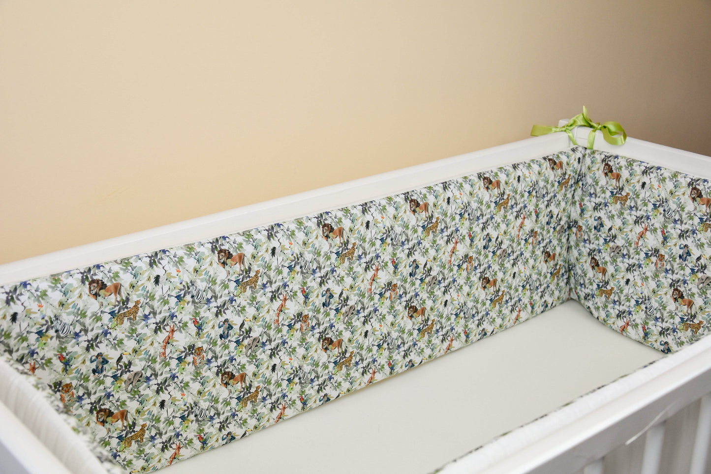 Safari baby crib bumper pad - Minidreams Decor