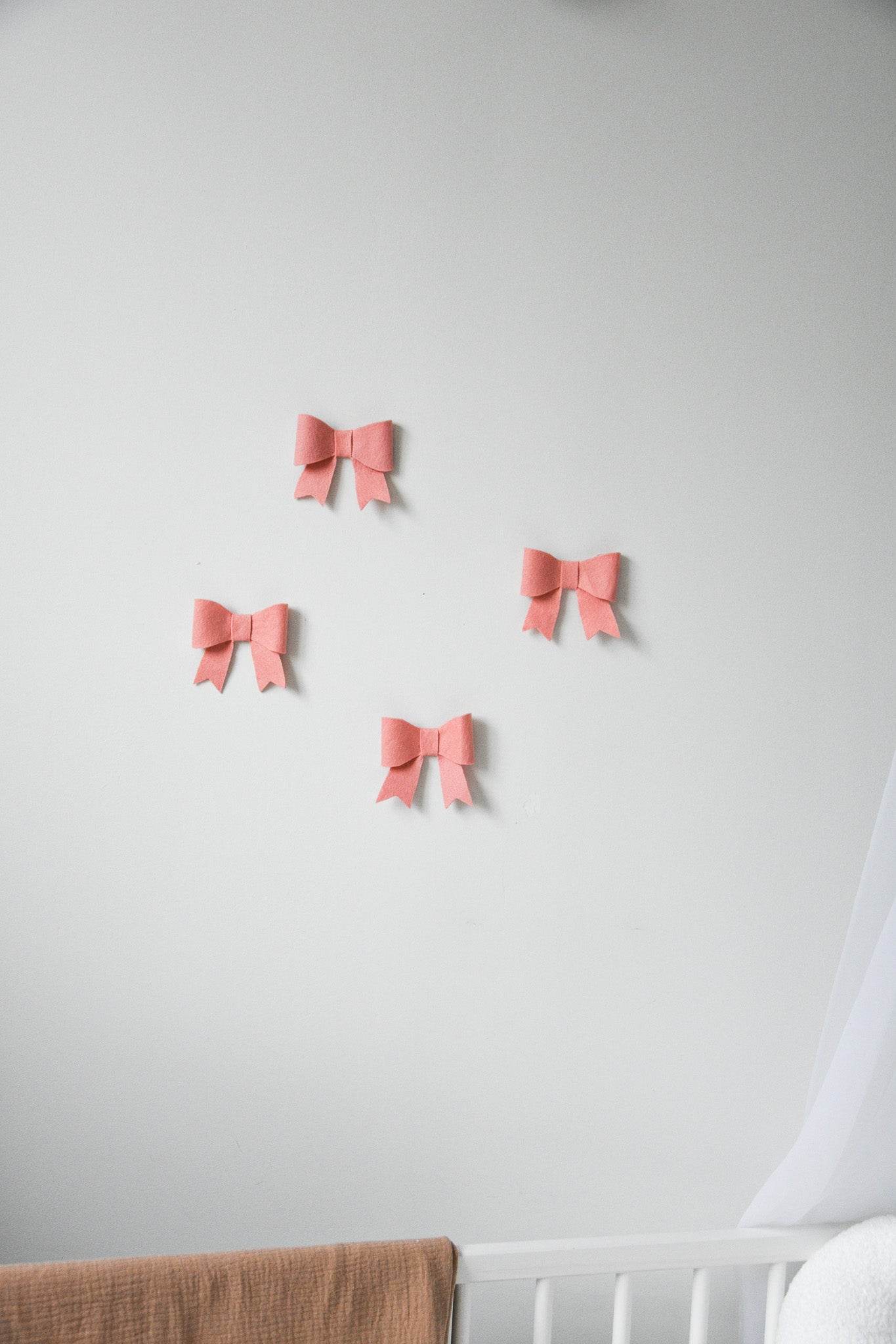Pink Bows wall decoration set - Minidreams Decor