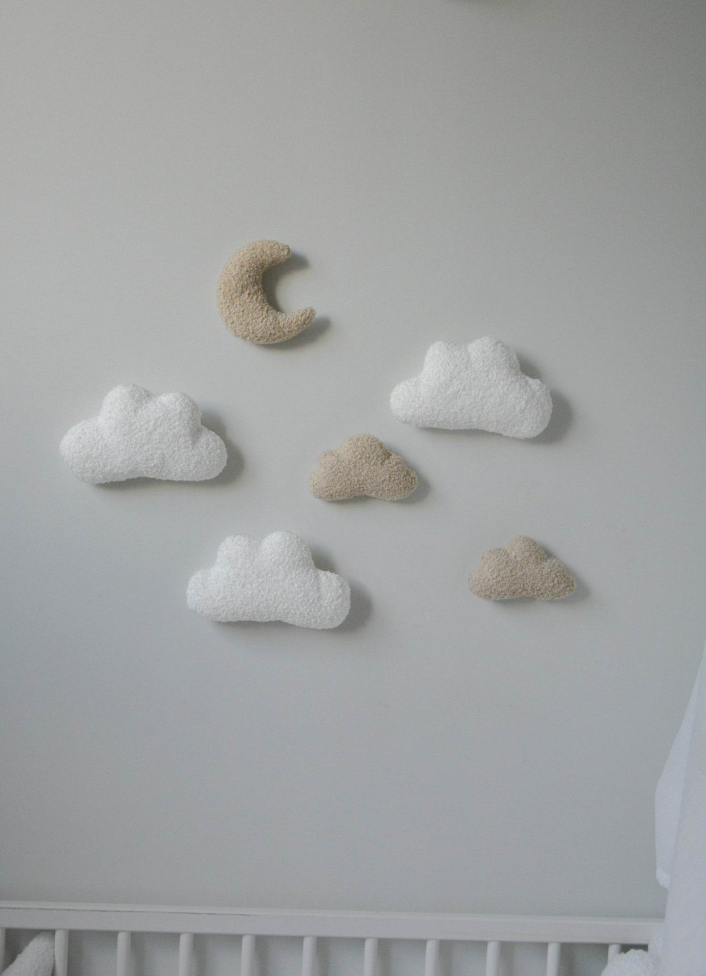 Clouds and moon wall decoration - Minidreams Decor