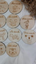 Safari themed Milestone Cards - Minidreams Decor