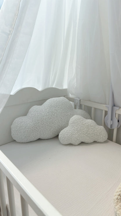 Boucle cloud pillow