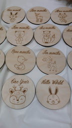 Forest themed Milestone Cards - Minidreams Decor