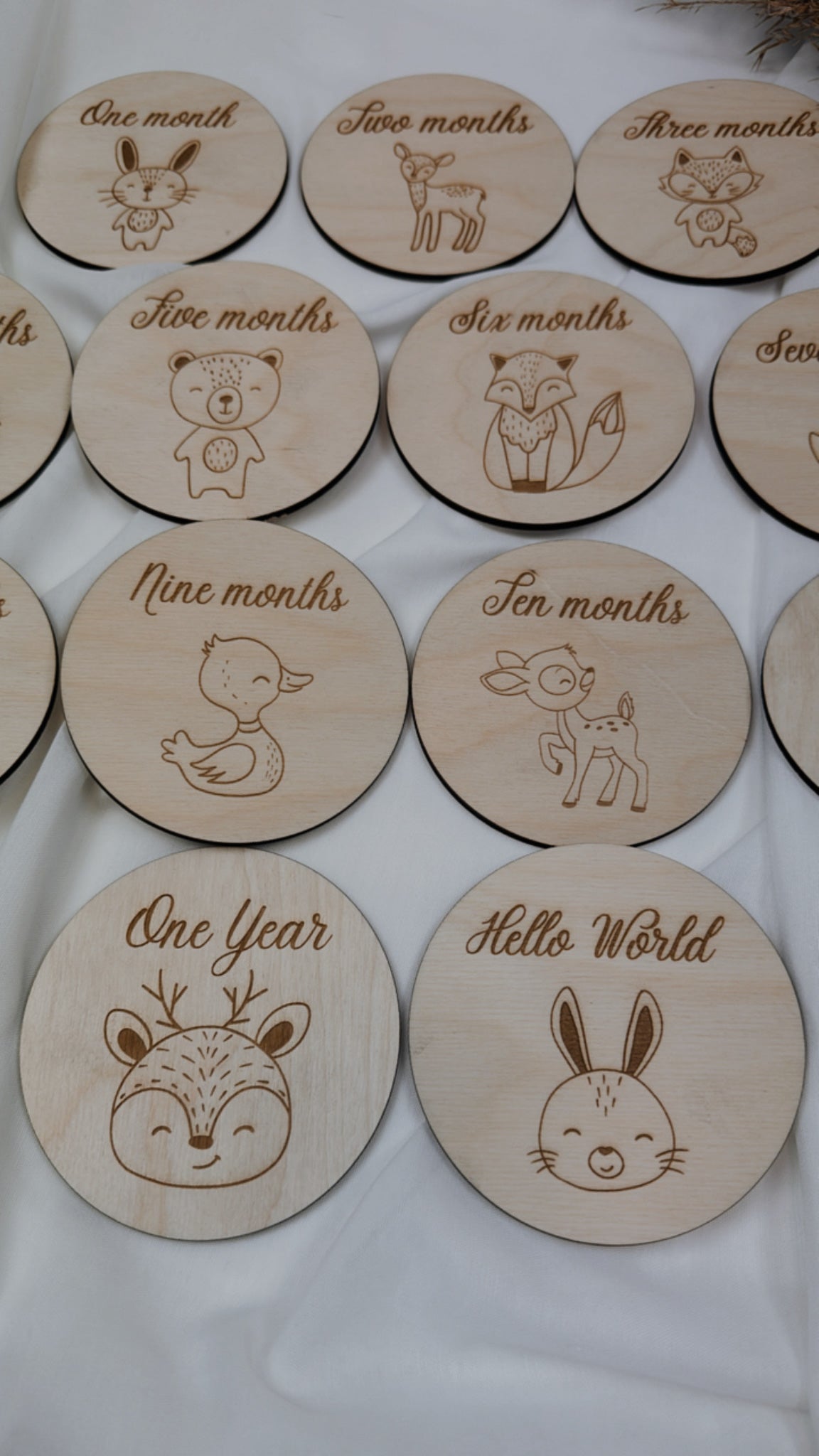 Forest themed Milestone Cards