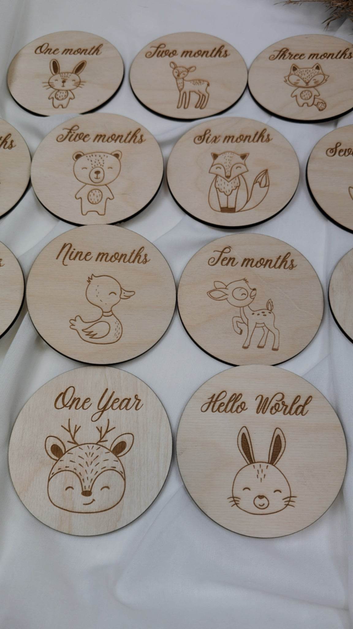 Forest themed Milestone Cards - Minidreams Decor