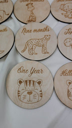Safari themed Milestone Cards - Minidreams Decor