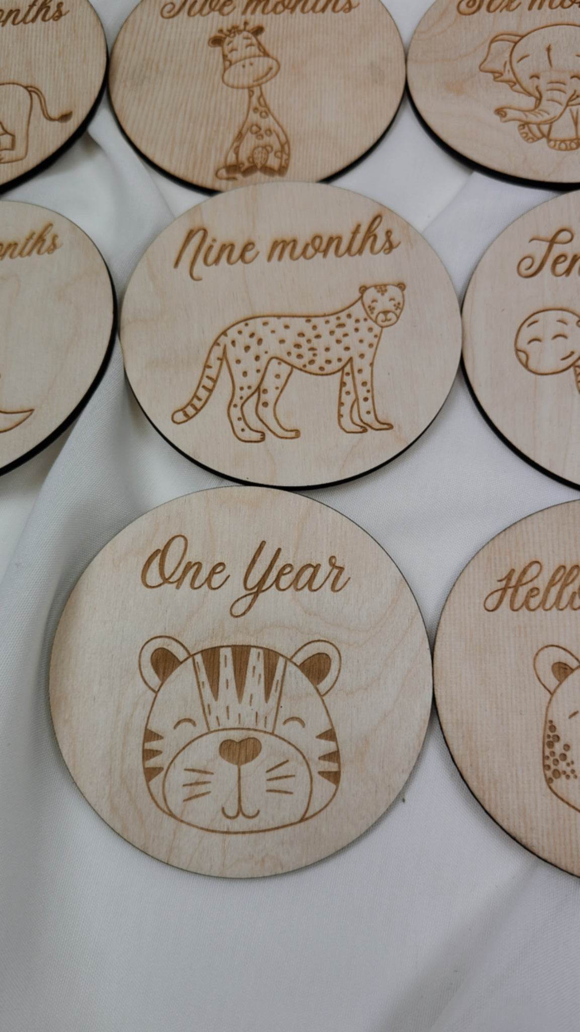 Safari themed Milestone Cards - Minidreams Decor
