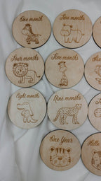 Safari themed Milestone Cards - Minidreams Decor