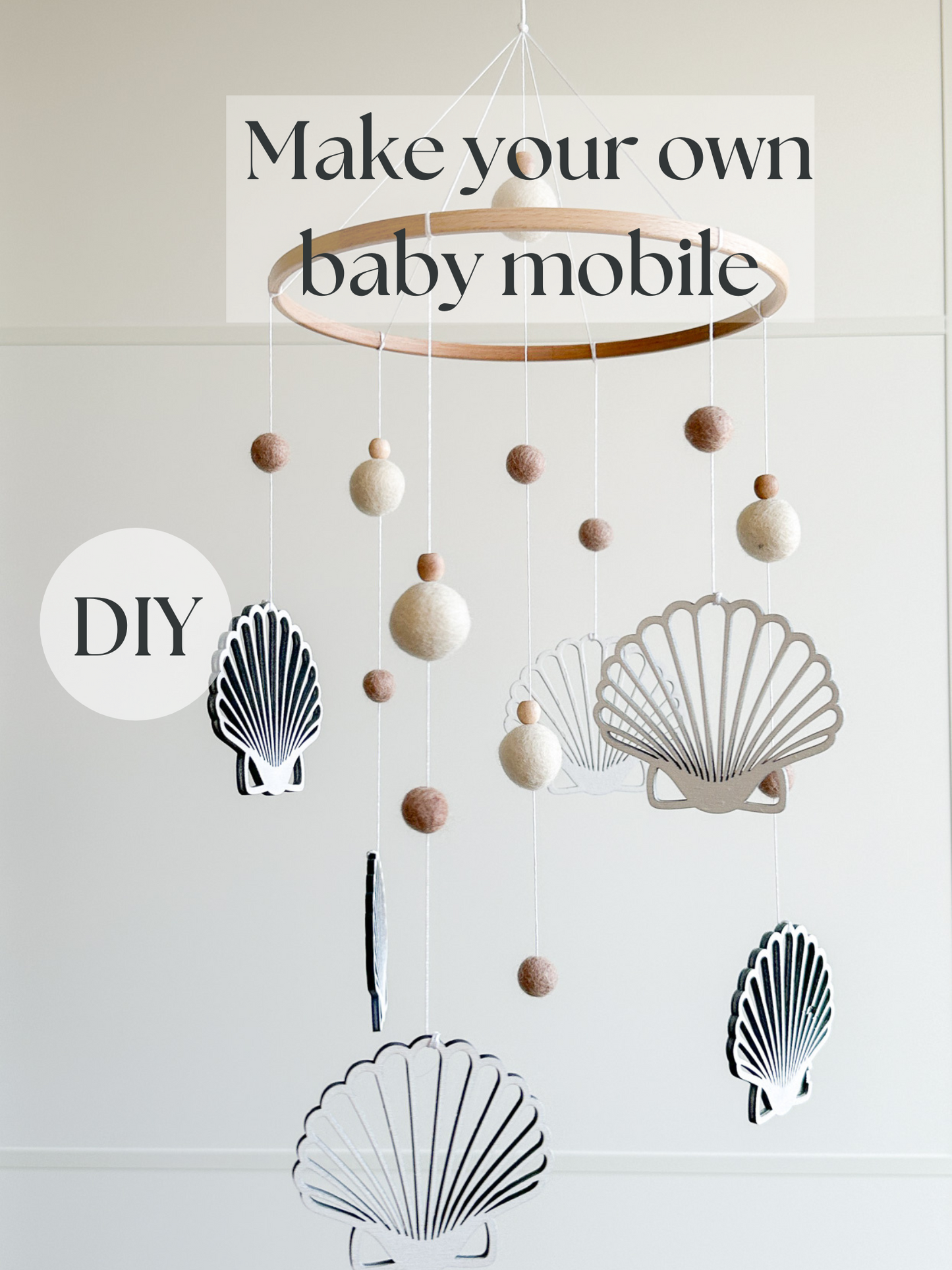 DIY Make your own seashell baby mobile