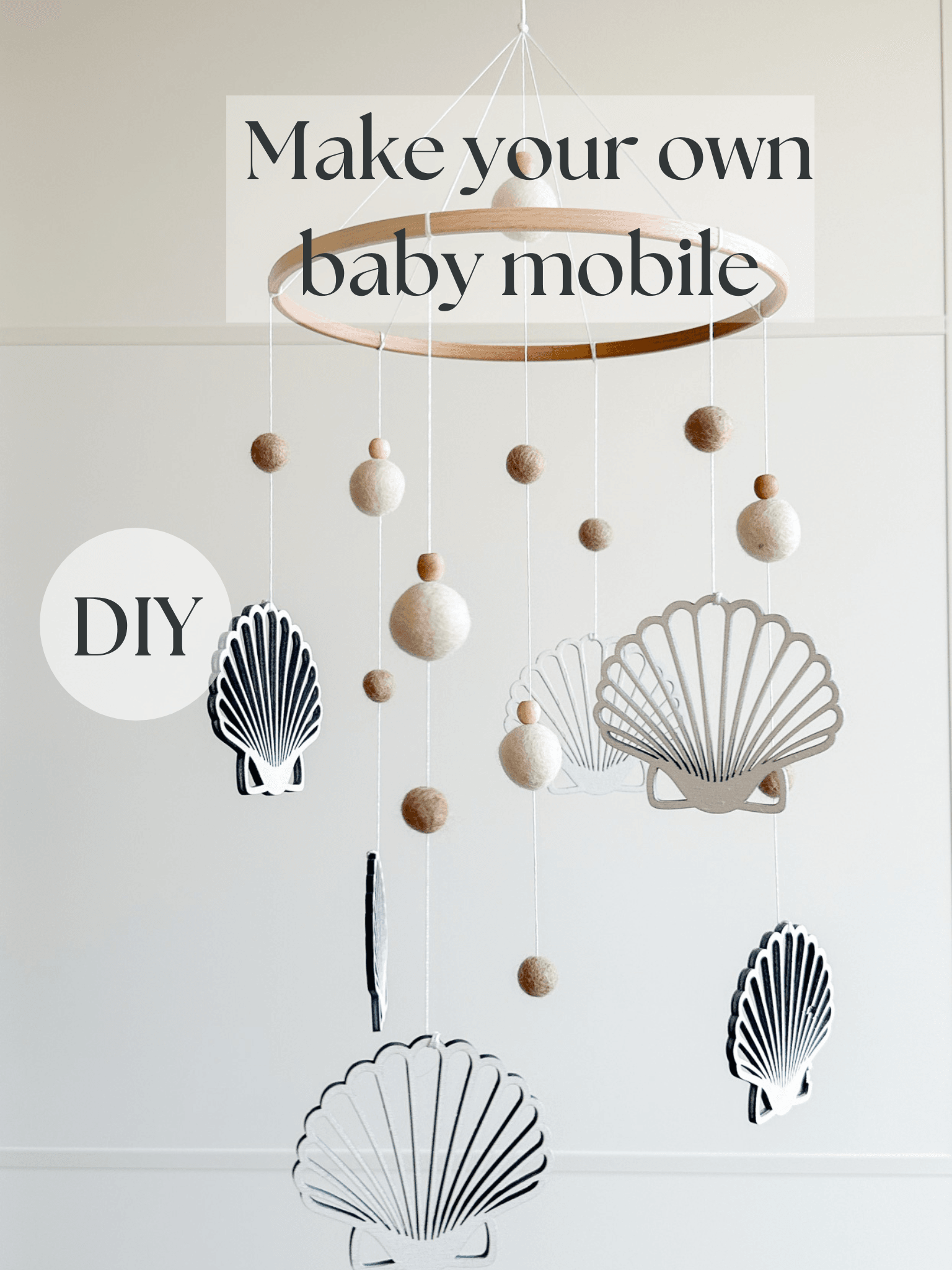 DIY Make your own seashell baby mobile - Minidreams Decor