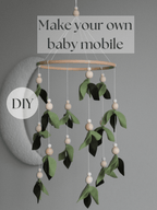DIY Mobile Kit Floral Forest style baby crib mobile - Minidreams Decor