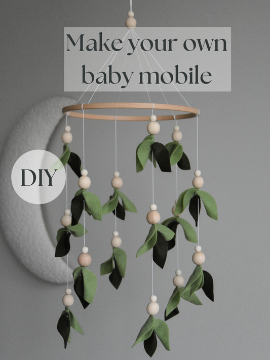 DIY Mobile Kit Floral Forest style baby crib mobile