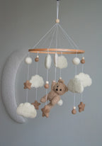 Teddy bear baby mobile