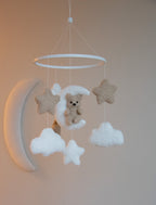 Teddy bear baby mobile