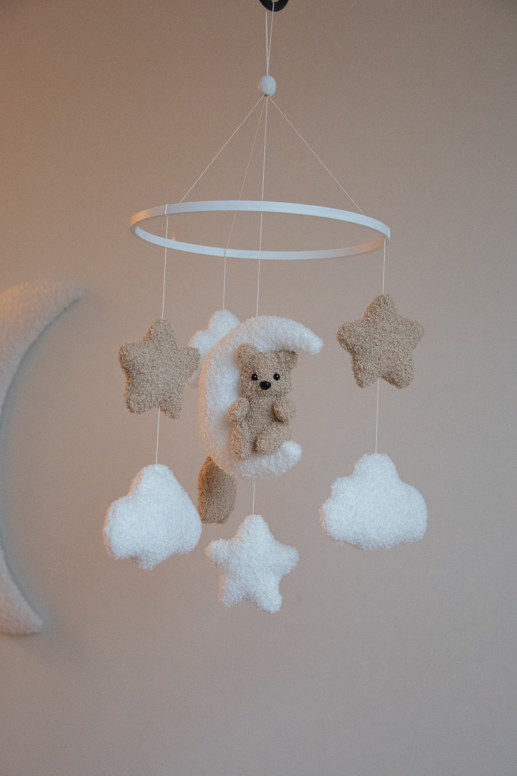 Teddy bear baby mobile