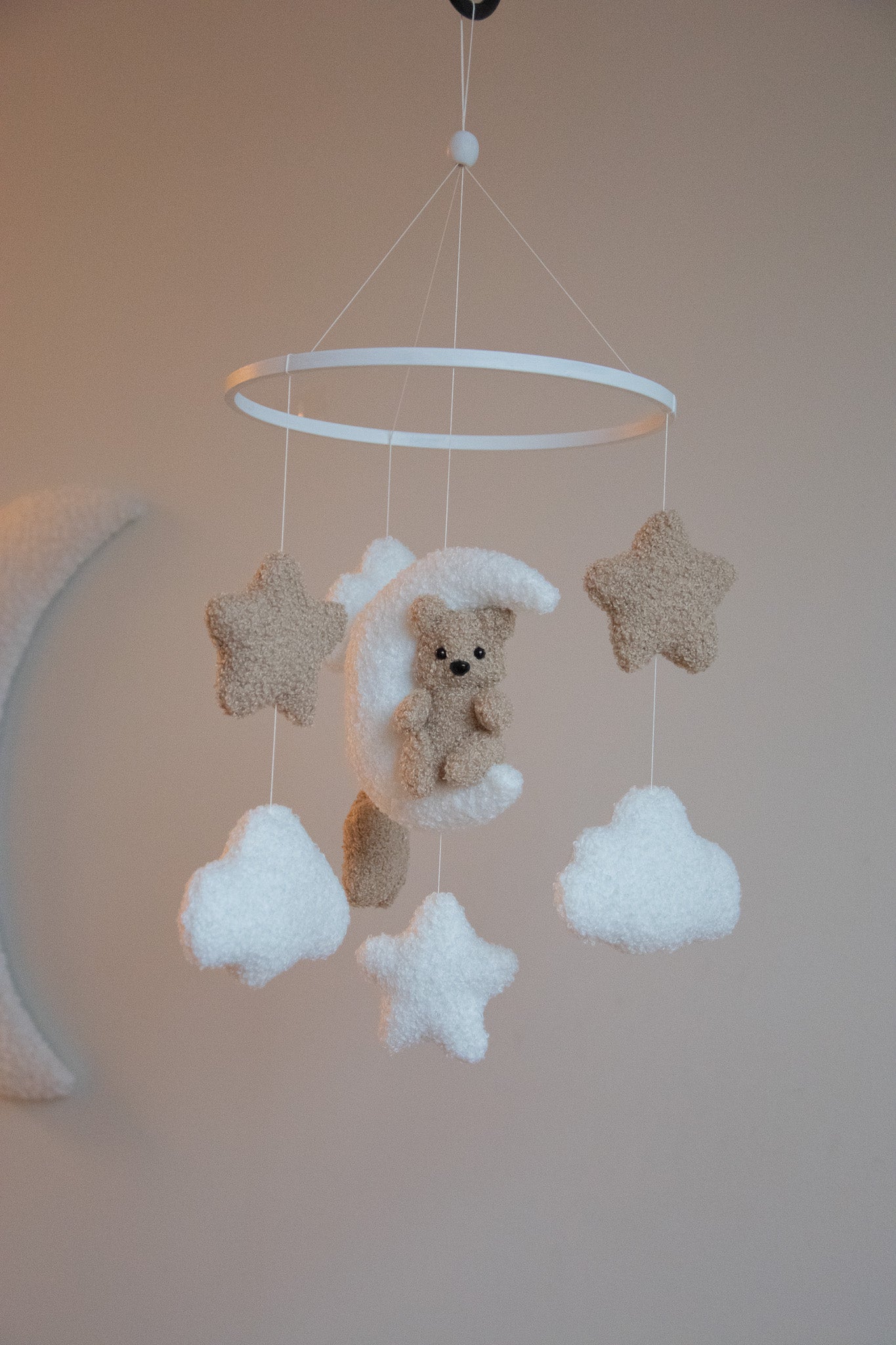 Teddy bear baby mobile