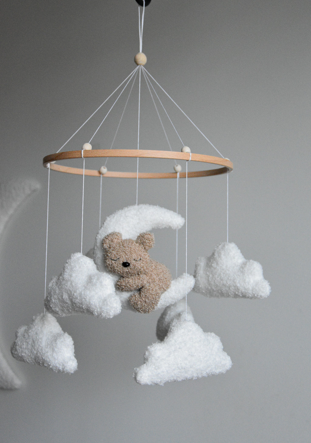 Teddy bear baby mobile