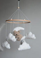 Teddy bear baby mobile