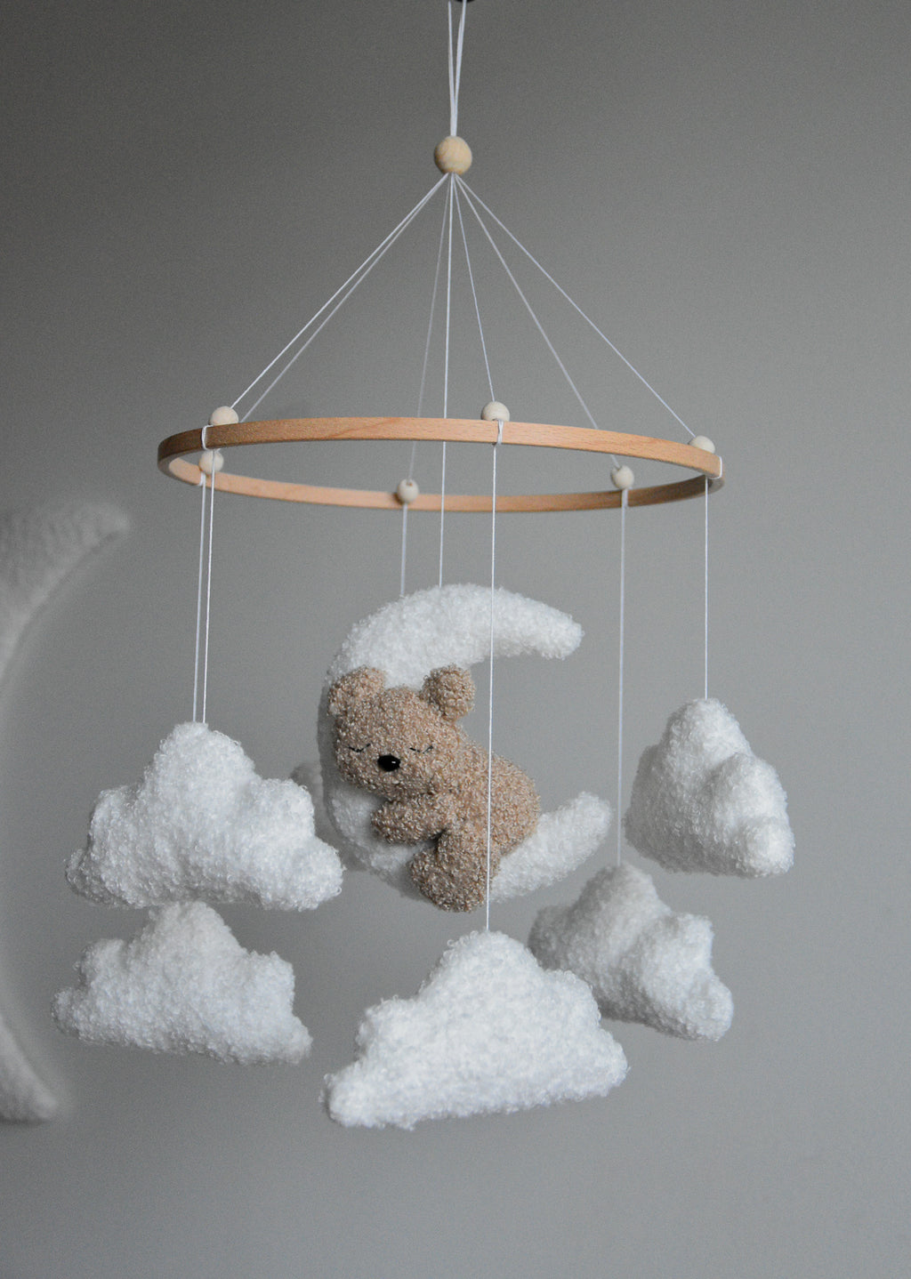 Teddy bear baby mobile