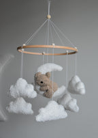 Teddy bear baby mobile