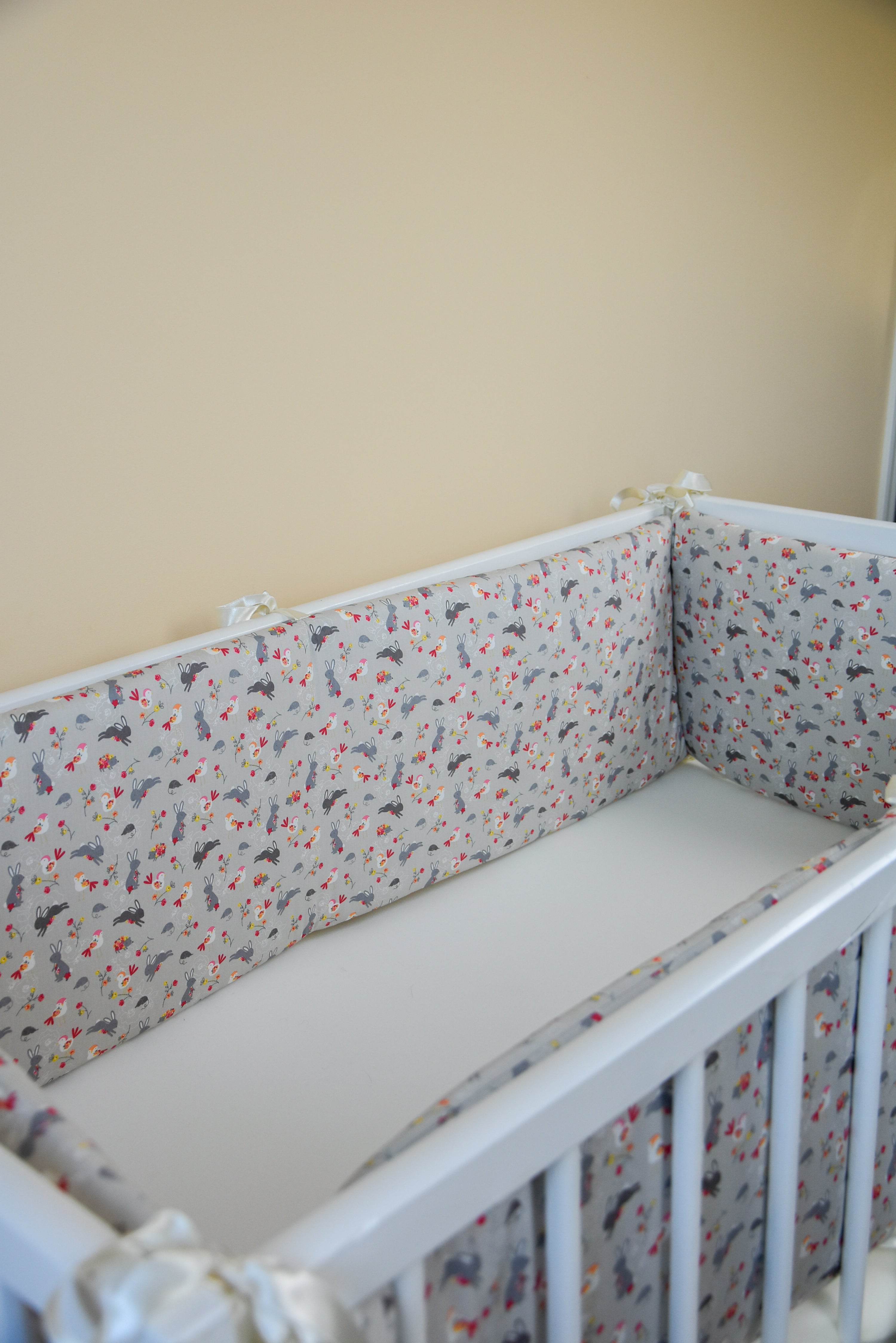 Woodland crib cotton bumper pad - Minidreams Decor