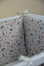 Woodland crib cotton bumper pad - Minidreams Decor