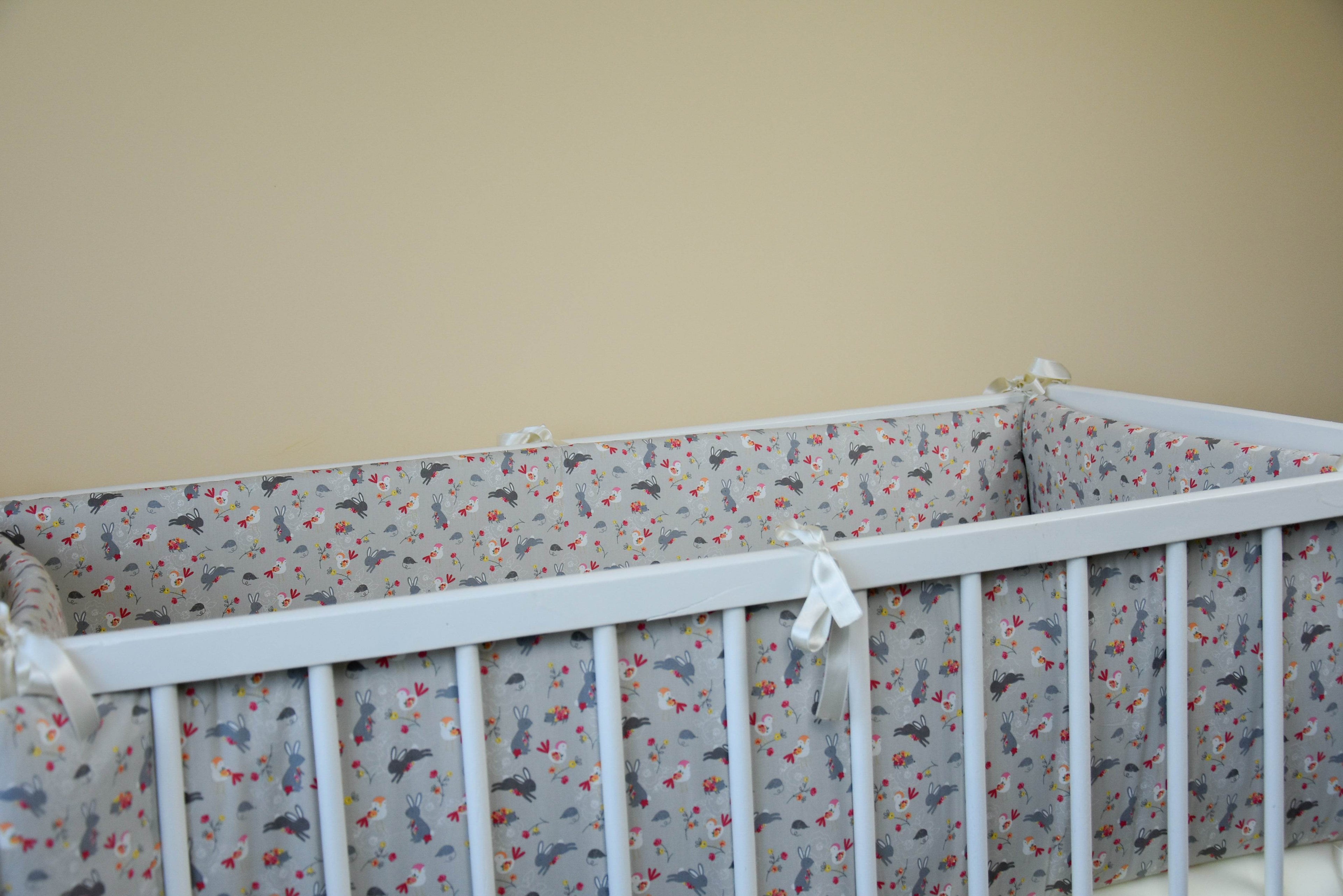 Woodland crib cotton bumper pad - Minidreams Decor