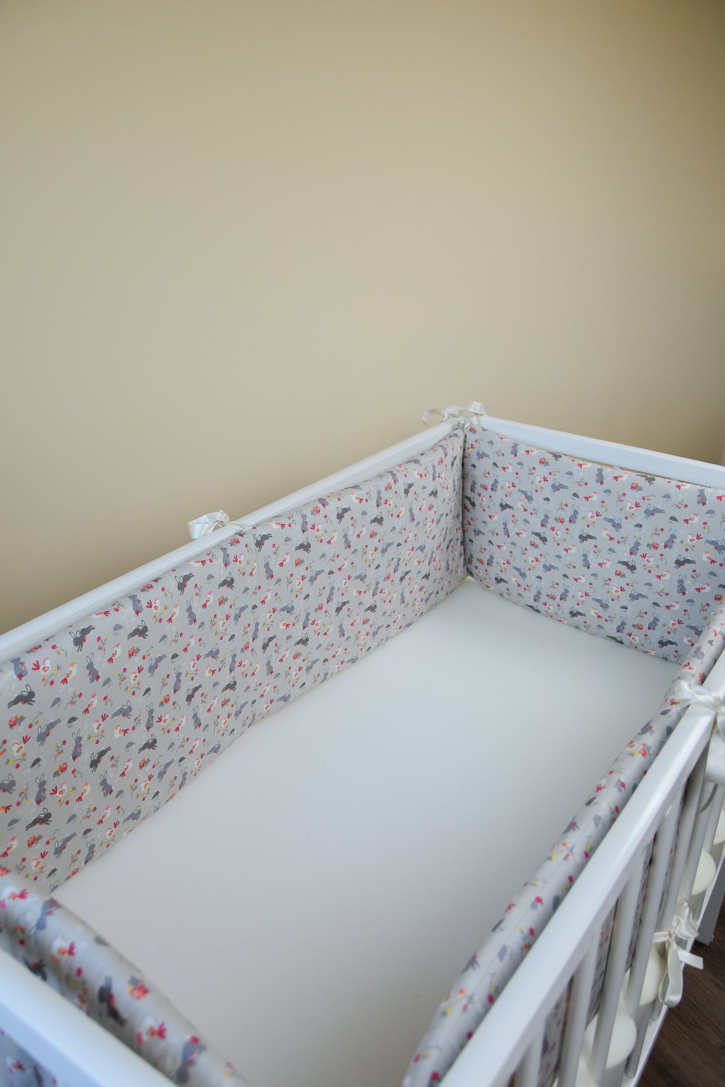 Woodland crib cotton bumper pad