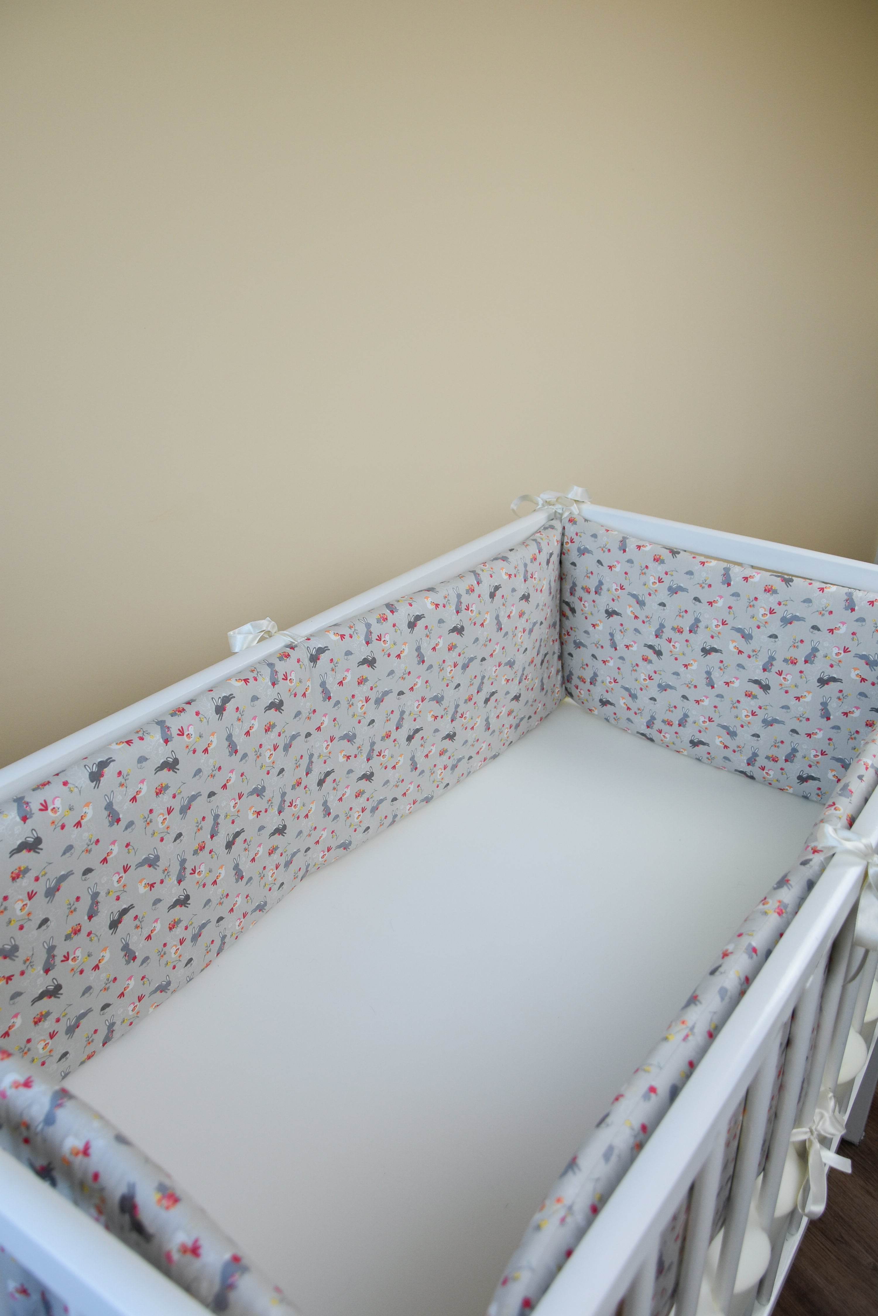 Woodland crib cotton bumper pad - Minidreams Decor