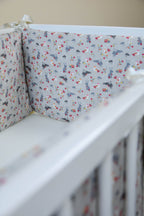 Woodland crib cotton bumper pad - Minidreams Decor