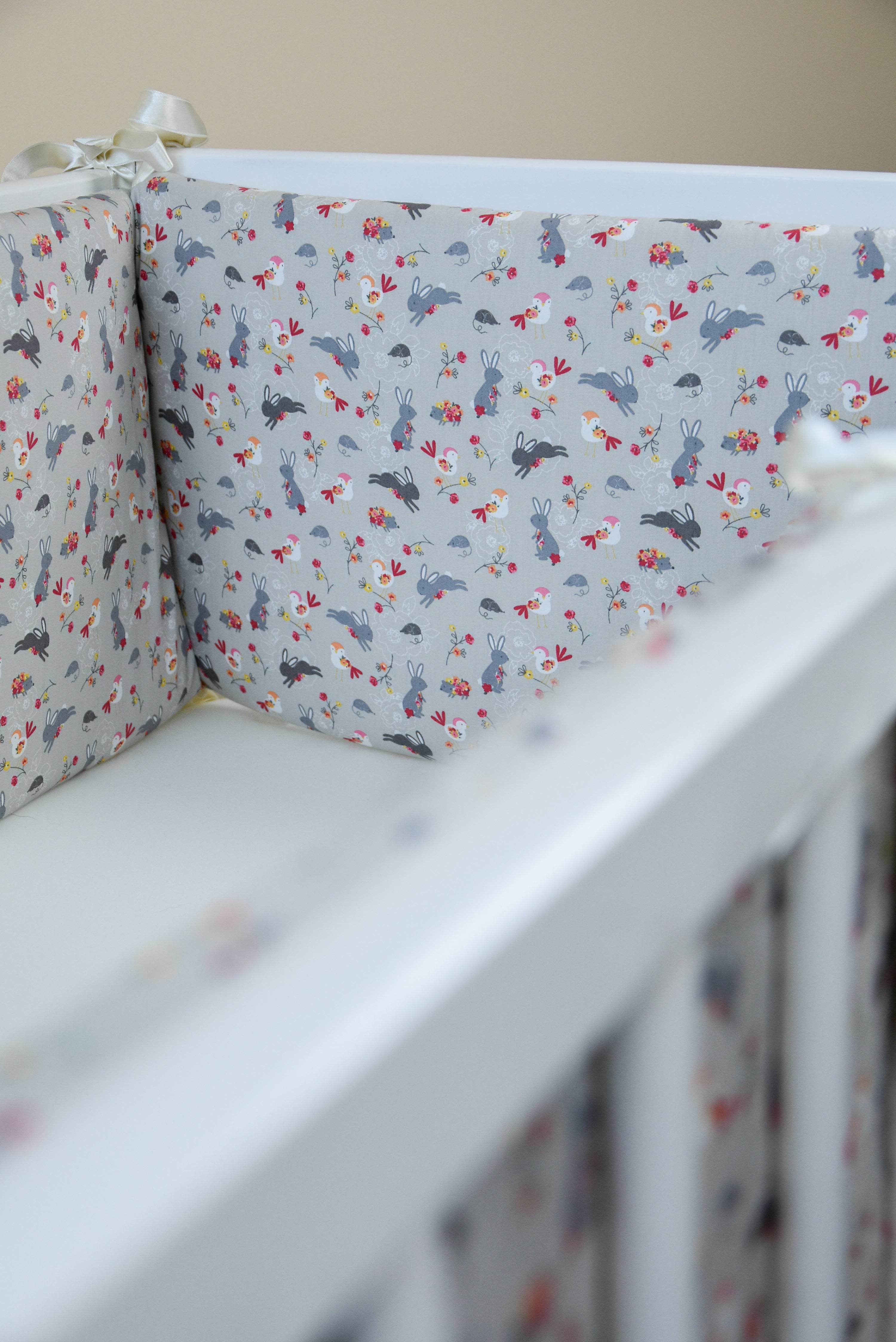 Woodland crib cotton bumper pad - Minidreams Decor