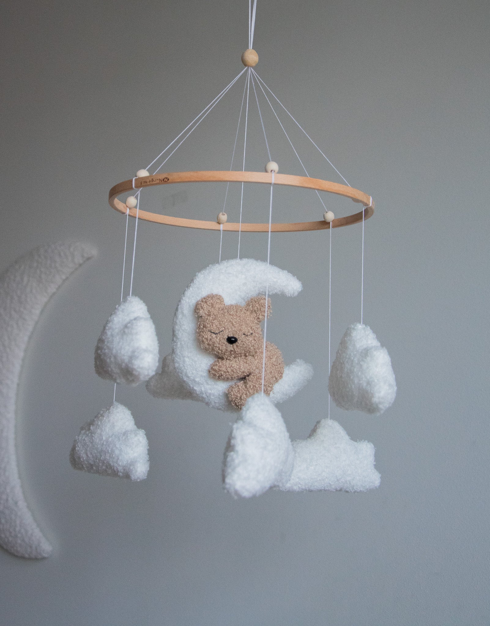 Teddy bear baby mobile