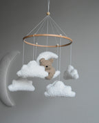 Teddy bear baby mobile