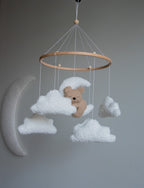 Teddy bear baby mobile