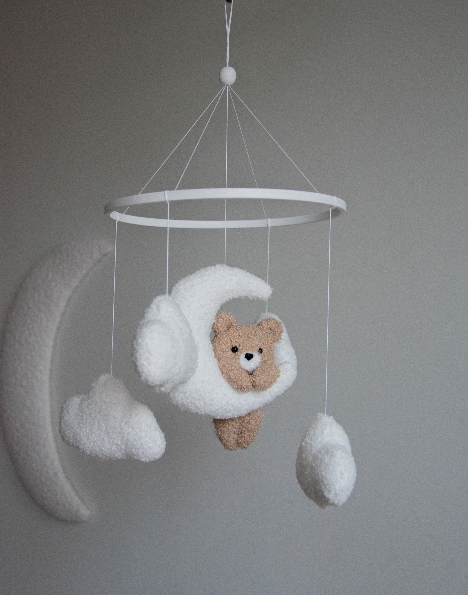 Teddy bear baby mobile