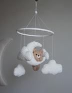 Teddy bear baby mobile