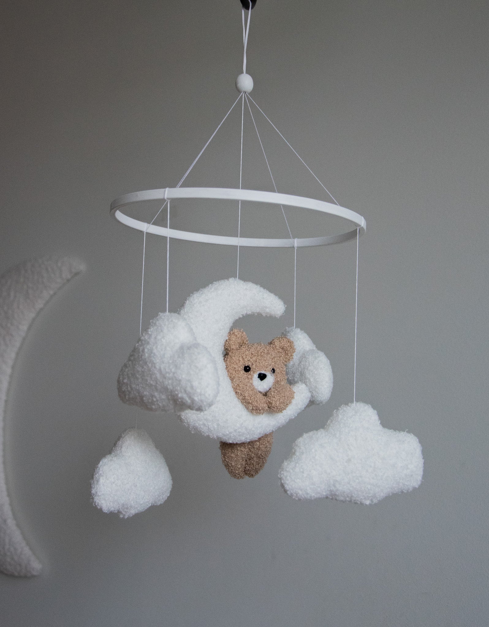 Teddy bear baby mobile