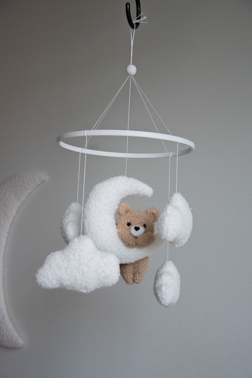 Teddy bear baby mobile
