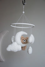 Teddy bear baby mobile