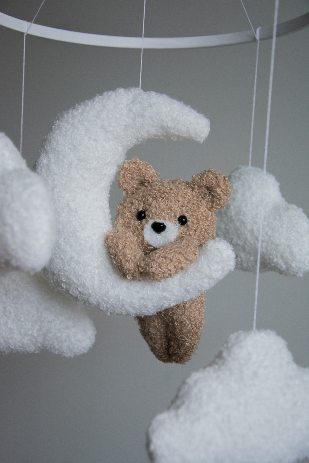 Teddy bear baby mobile