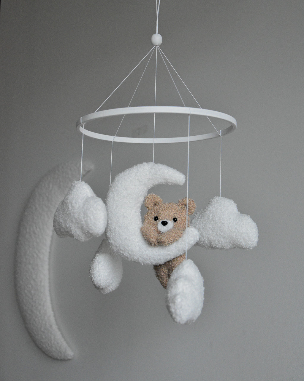 Teddy bear baby mobile