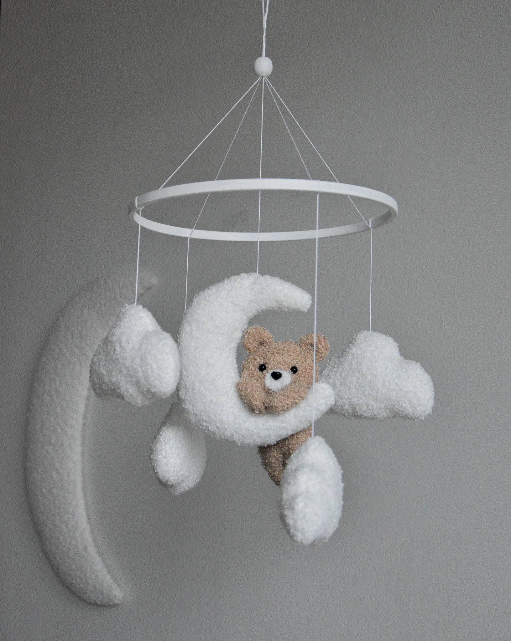 Teddy bear baby mobile