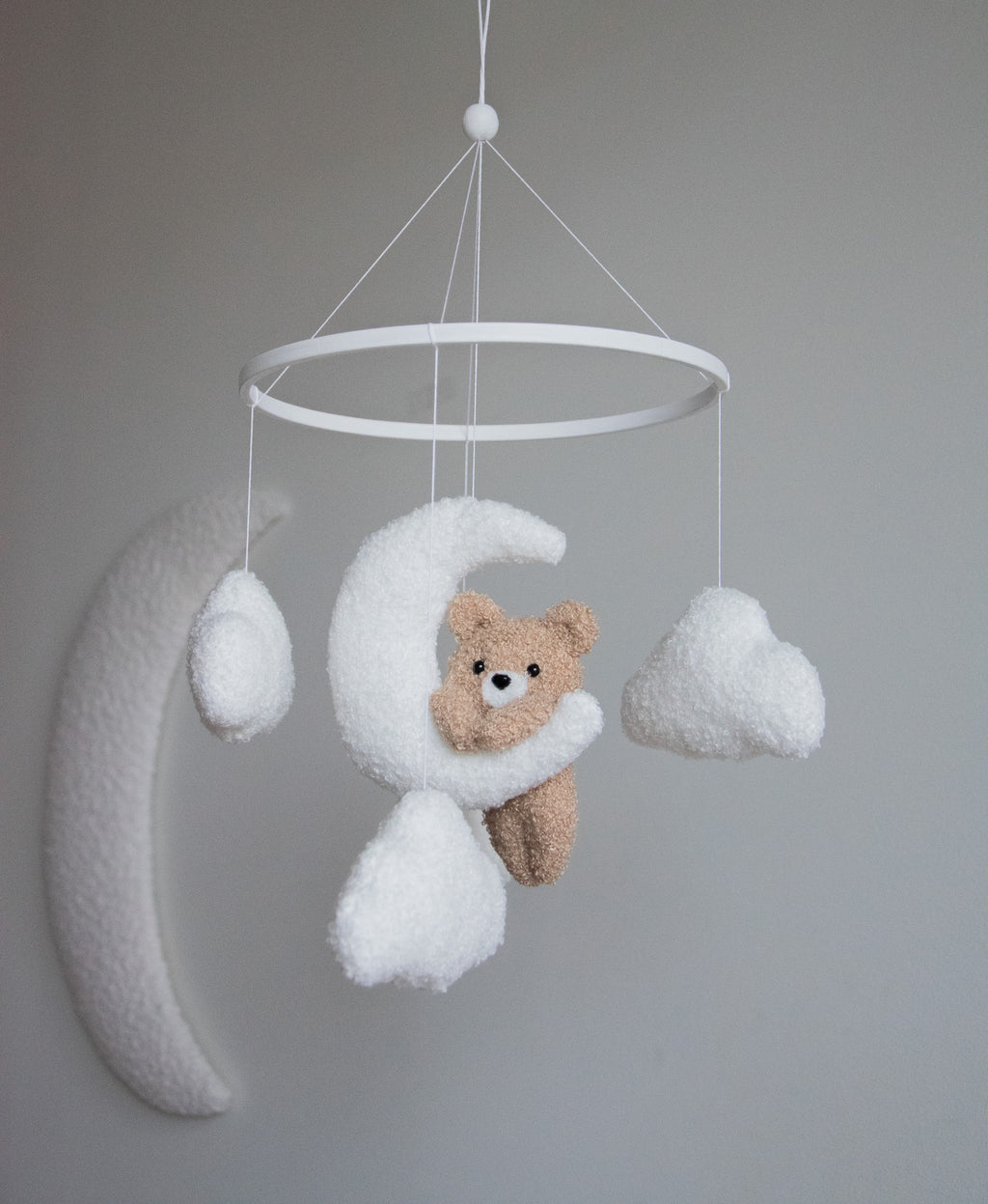 Teddy bear baby mobile