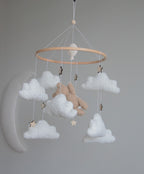 Teddy bear baby mobile