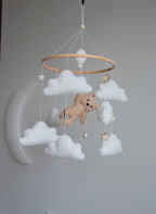 Teddy bear baby mobile