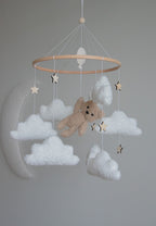Teddy bear baby mobile