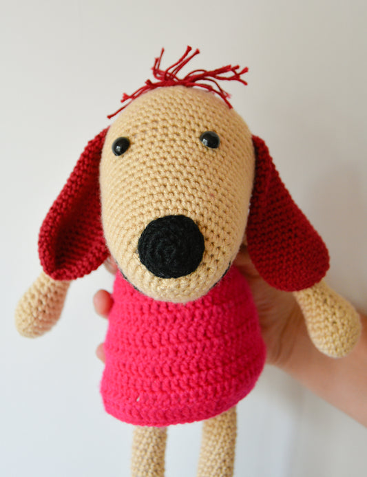 Crochet dog Lotte