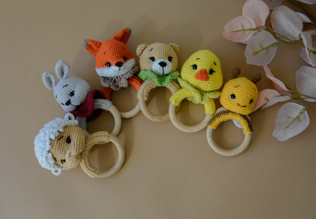 Crochet Animal Rattles - Minidreams Decor