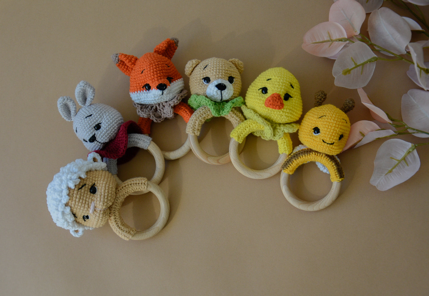 Crochet Animal Rattles