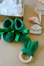 Baby Gift Box With Boots & Teether - Minidreams Decor